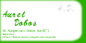 aurel dobos business card